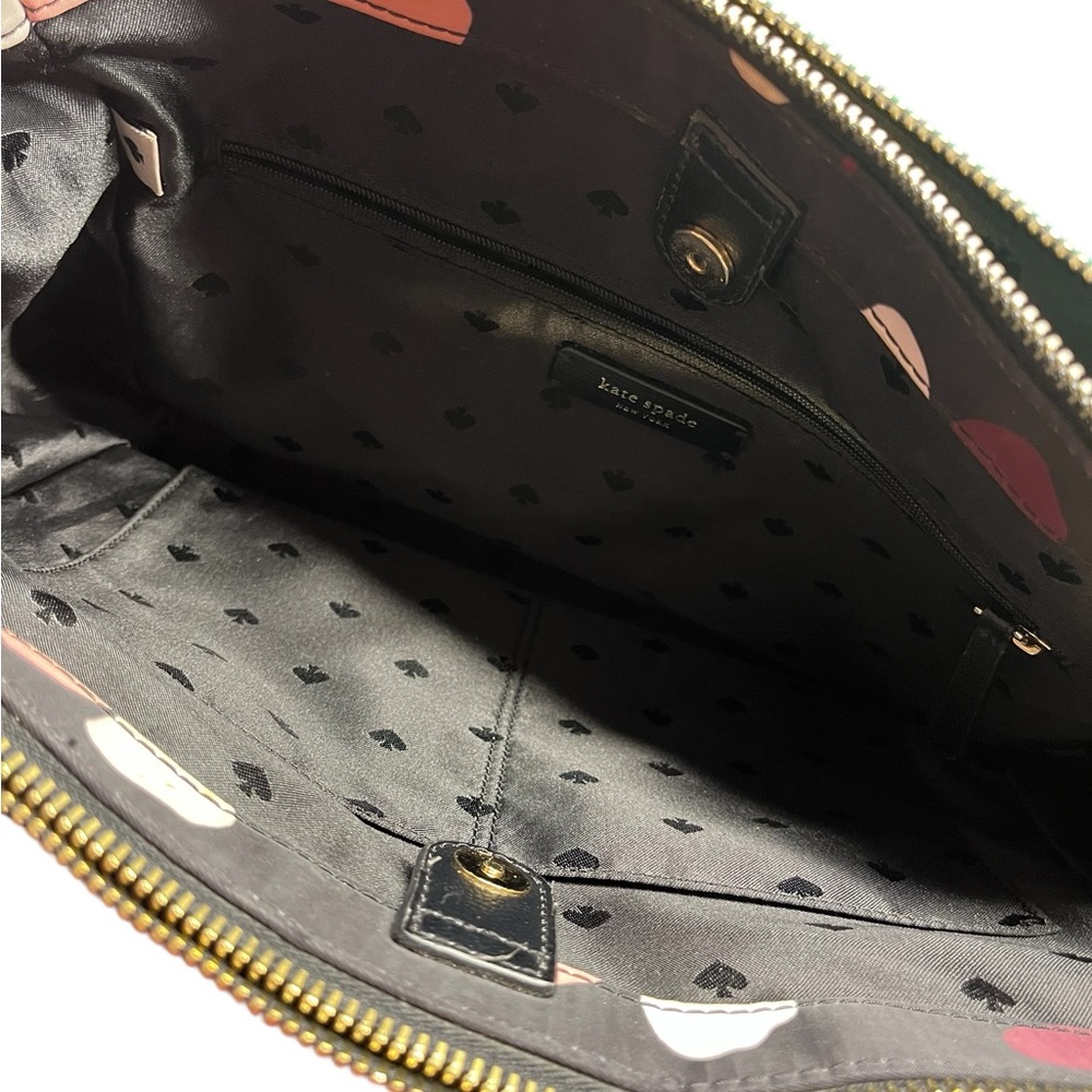 Kate Spade Black Tote with Floral Accents - Picture 4 of 6